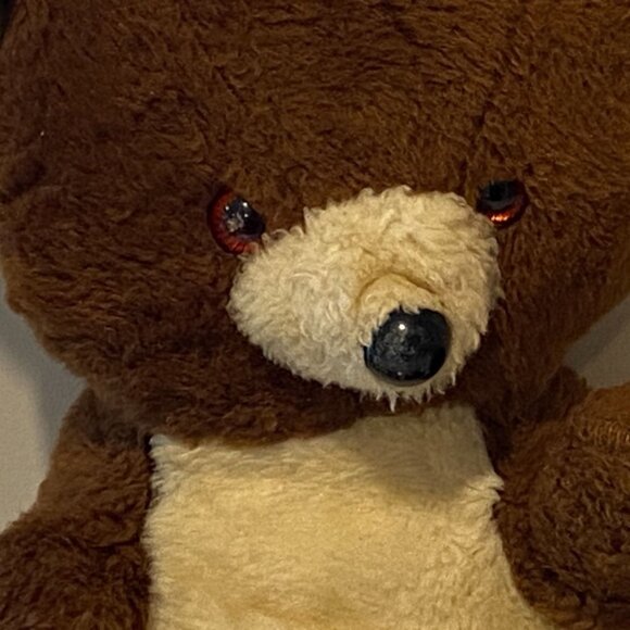 Vintage Teddy Bear Plush Stuffed Animal Happiness Aid by Well-Made Toy Brown - Picture 2 of 11